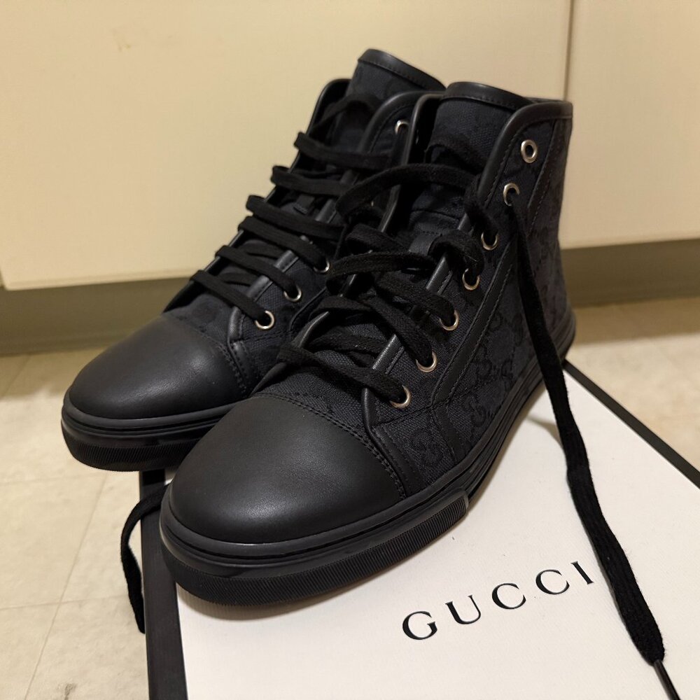 Gucci Shoes Fabric Upper And Rubber Nero Soft Booties Size 38 (US 8)